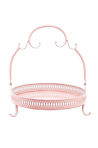 Light Pink Galvanised Steel Tray by Living with Elan