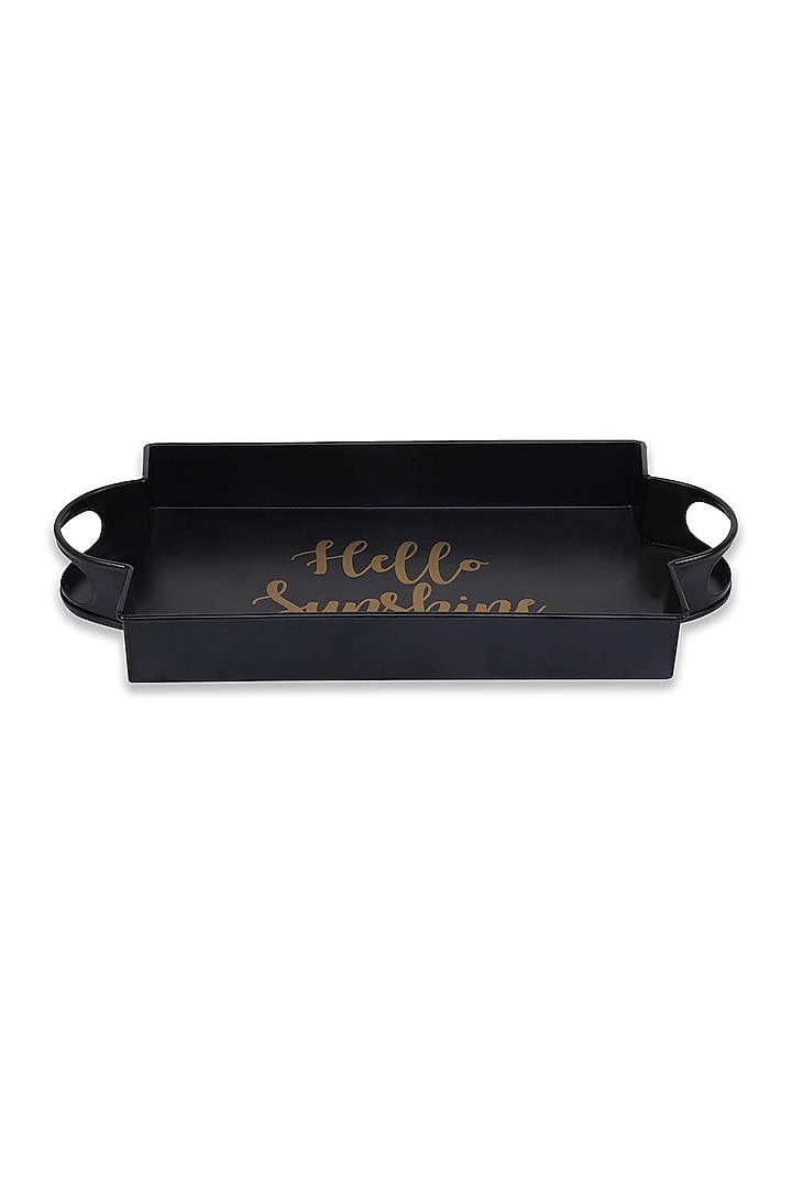 Black Galvanised Steel Tray by Living with Elan at Pernia's Pop Up Shop