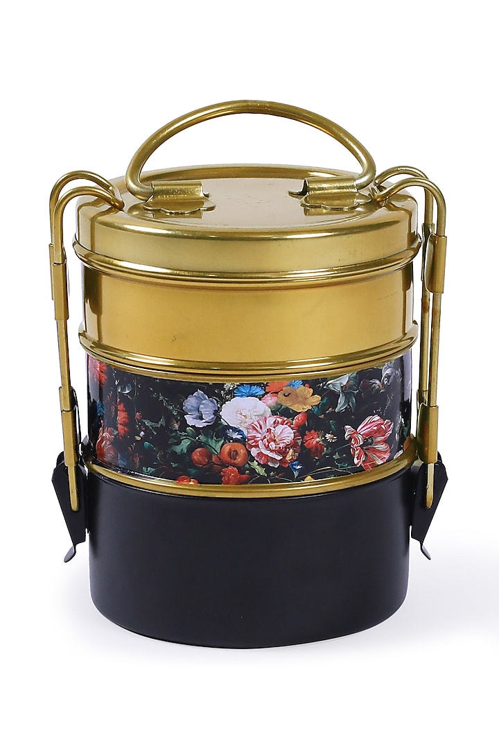 Multi-Colored Galvanised Steel Tiffin by Living with Elan