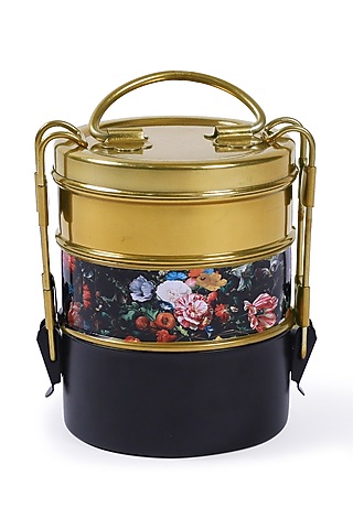 Multi-Colored Galvanised Steel Tiffin by Living with Elan
