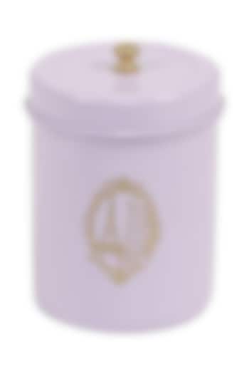 Lilac Canister Galvanised Steel by Living with Elan at Pernia's Pop Up Shop