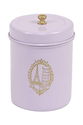 Lilac Canister Galvanised Steel by Living with Elan