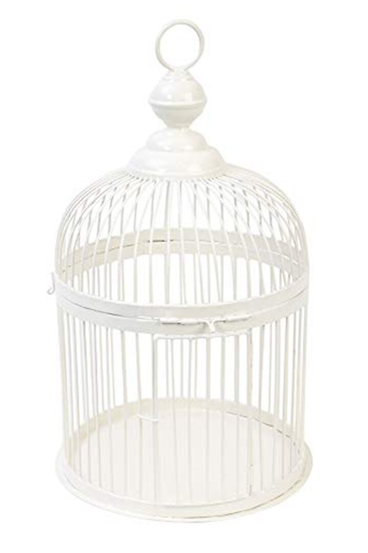 Ivory Galvanized Steel Cage by Living with Elan at Pernia's Pop Up Shop