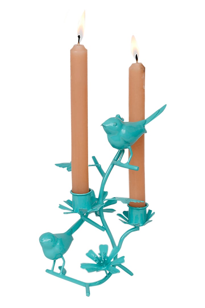 Aqua Galvanised Steel Bird Showpiece by Living with Elan at Pernia's Pop Up Shop