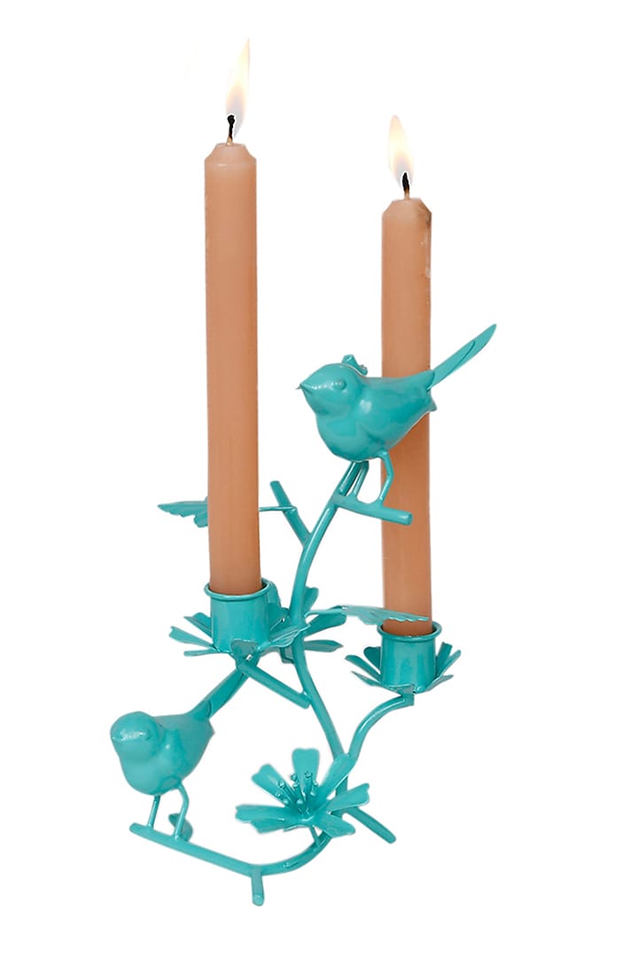 Aqua Galvanised Steel Bird Showpiece by Living with Elan at Pernia's Pop Up Shop