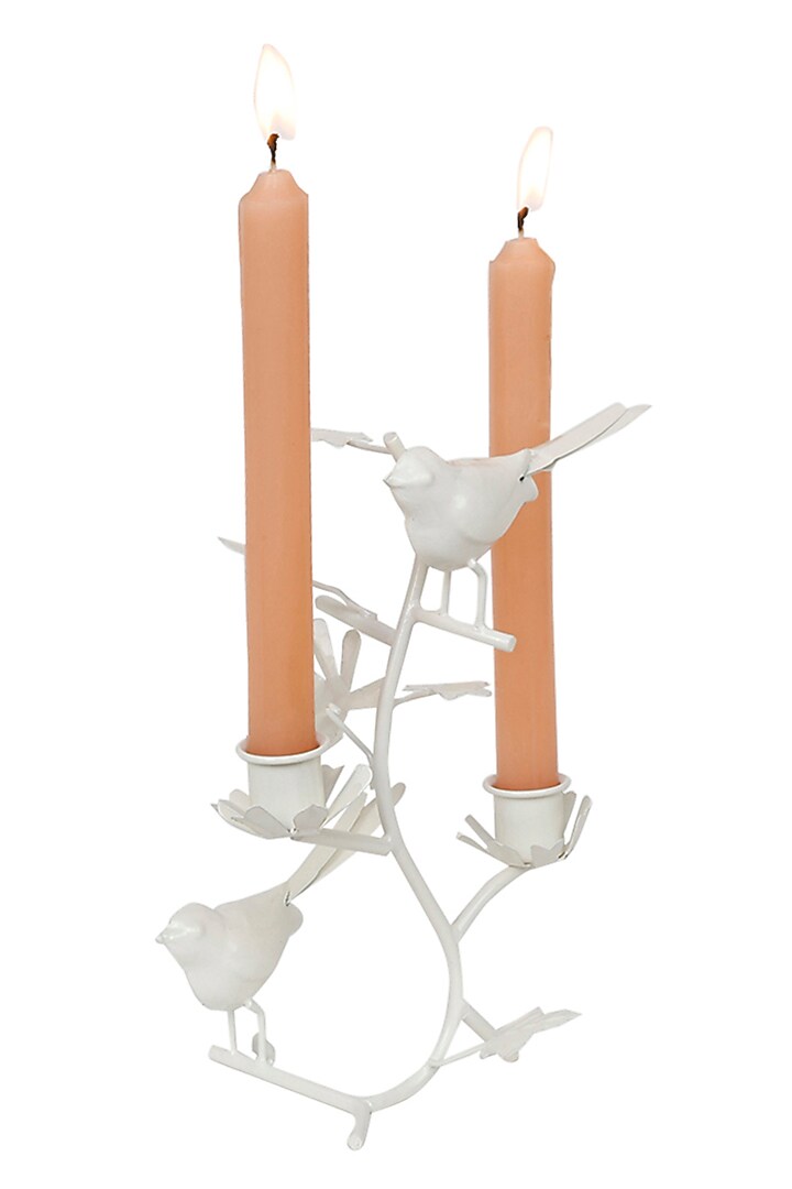 Ivory Galvanised Steel Bird Showpiece by Living with Elan at Pernia's Pop Up Shop