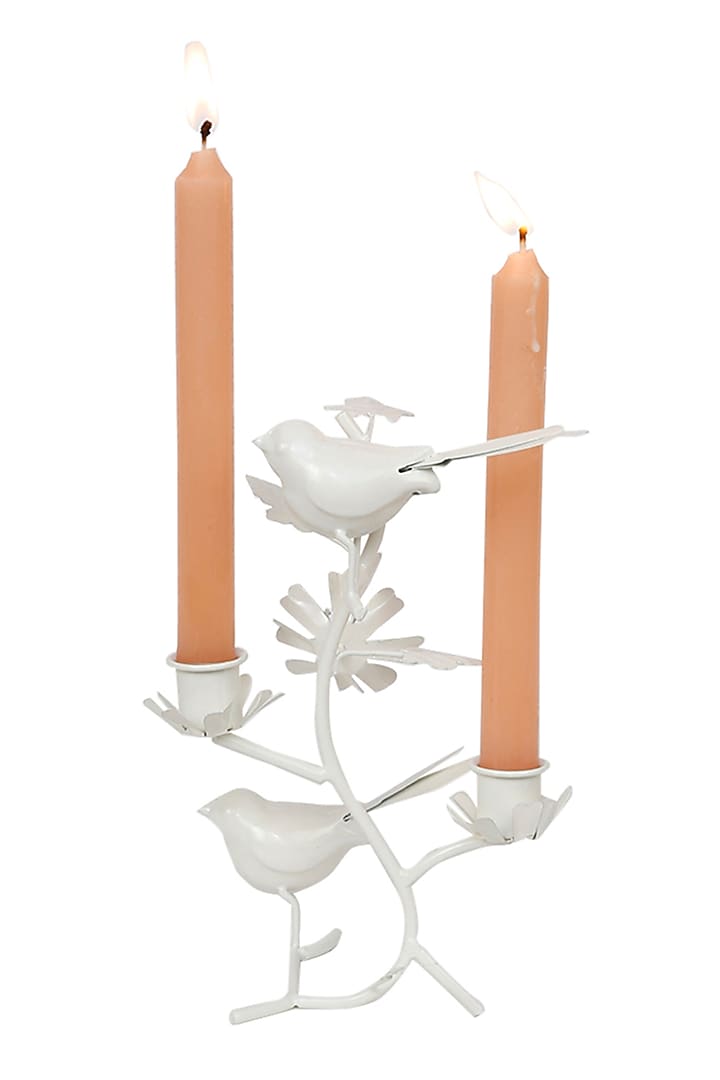 Ivory Galvanised Steel Bird Showpiece by Living with Elan at Pernia's Pop Up Shop