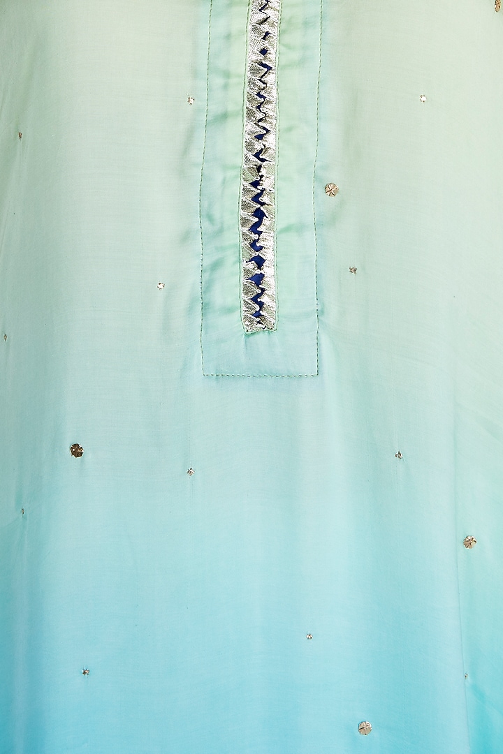 Mint Green Kurta Set by Maayera Jaipur at Pernia's Pop Up Shop