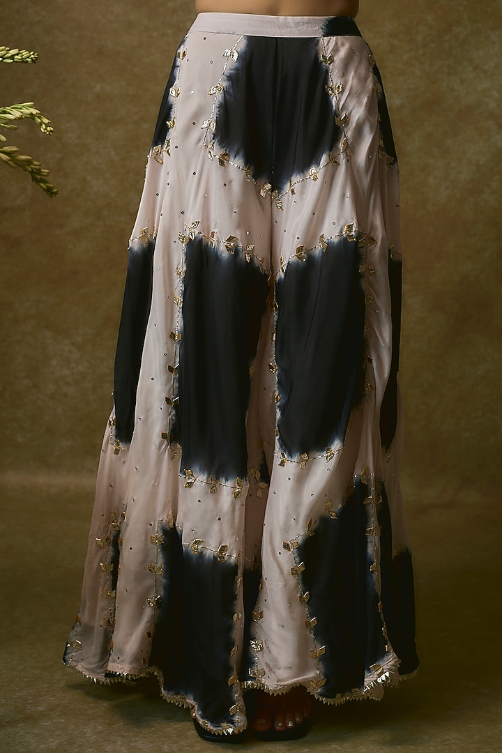 Ivory & Black Spun Silk Co-Ord Set by Maayera Jaipur at Pernia's Pop Up Shop