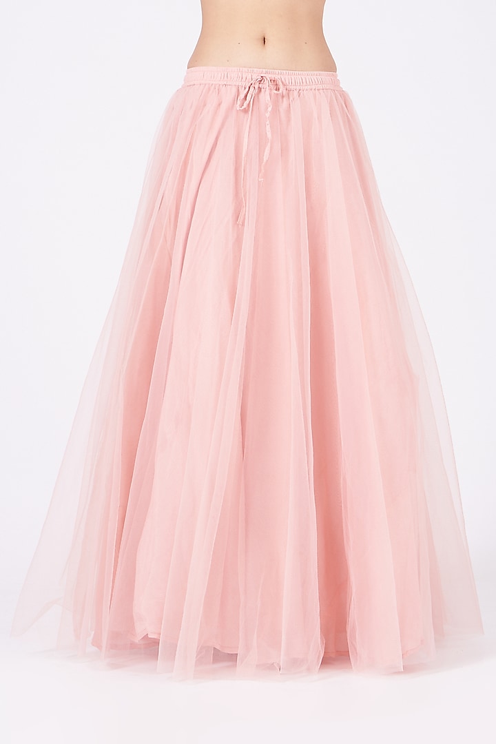 Blush Pink Embroidered Bridal Anarkali Set by Mahima Batra at Pernia's Pop Up Shop