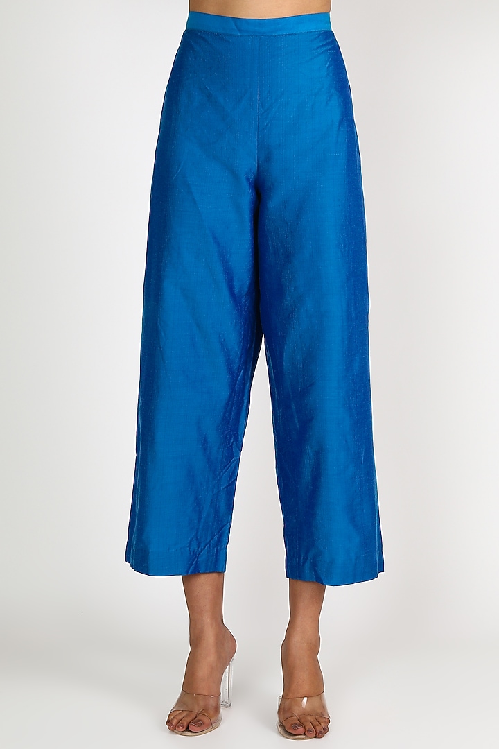 Indigo Blue Embroidered Tunic Set by Maithili by Anju Nath at Pernia's Pop Up Shop