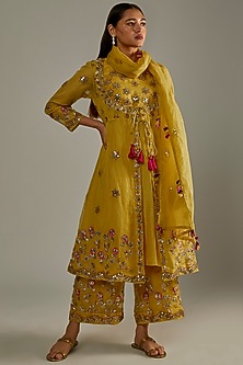 Golden Glow Kurti Set