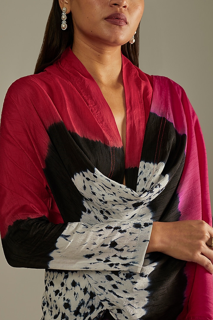 Ivory Modal Satin Pant Set by Mahi Calcutta at Pernia's Pop Up Shop