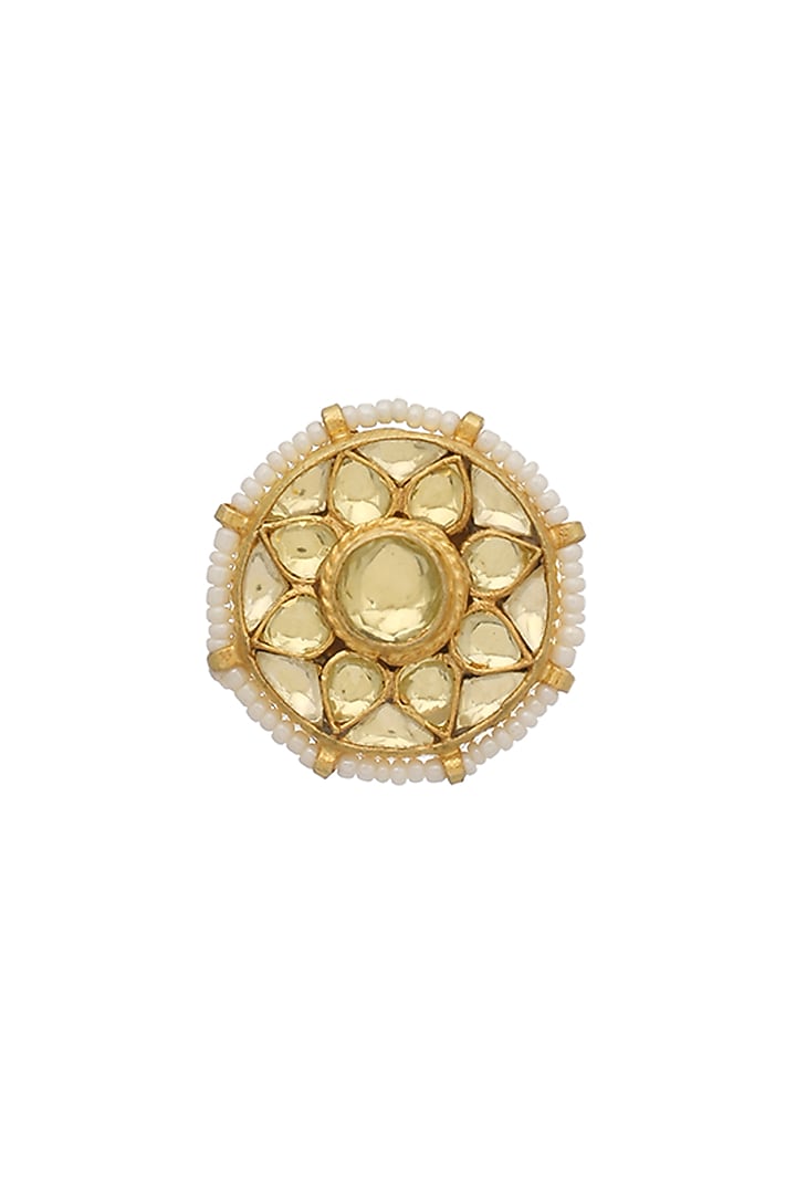 Gold Finish Ring by Maisara Jewelry at Pernia's Pop Up Shop
