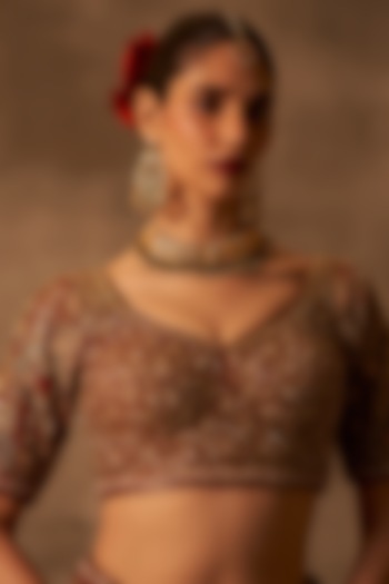 Gold Finish Multi-Colored Stone Jadau Dangler Earrings by Maisara Jewelry at Pernia's Pop Up Shop