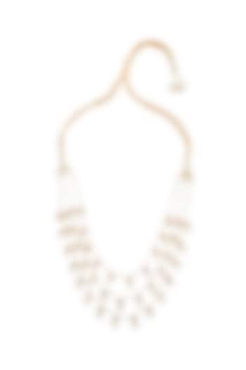 Gold Finish Rani Pink Pearl Drop Teen lada Necklace by Maisara Jewelry at Pernia's Pop Up Shop