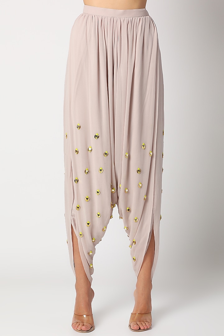 Pink & Mauve Embroidered Kurta Set by Maison Blu at Pernia's Pop Up Shop