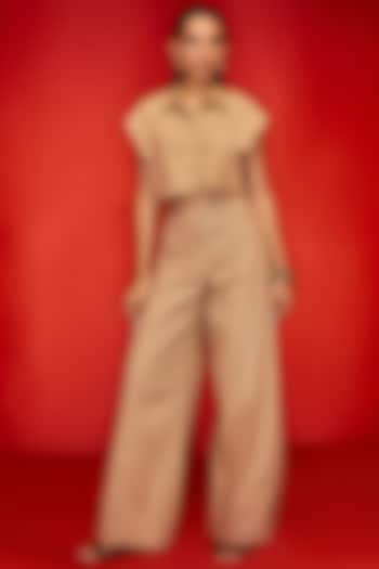 Sand Linen Co-Ord Set by Maison Blu at Pernia's Pop Up Shop
