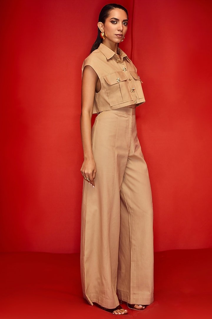 Sand Linen Co-Ord Set by Maison Blu at Pernia's Pop Up Shop