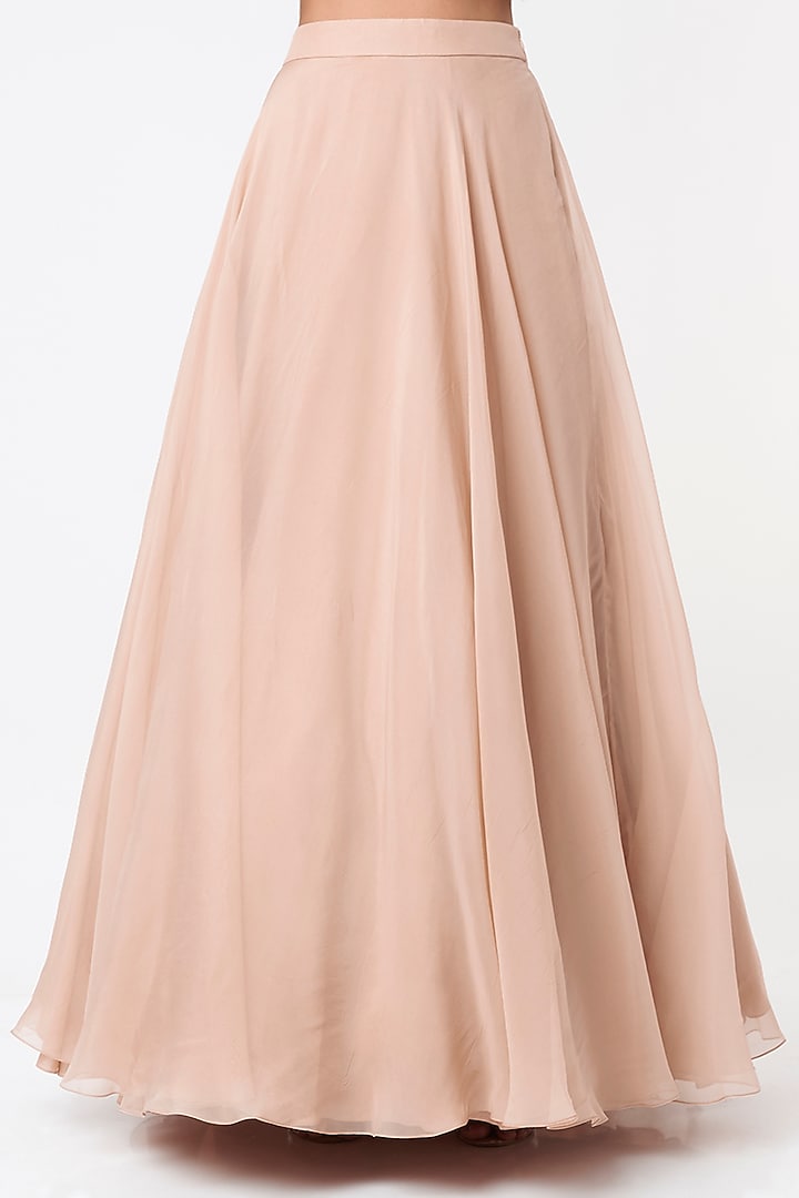 Peach Tasselled Cape Set by Maison Blu at Pernia's Pop Up Shop