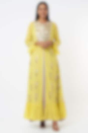 Yellow Tasseled Jacket Dress by Maison Blu at Pernia's Pop Up Shop