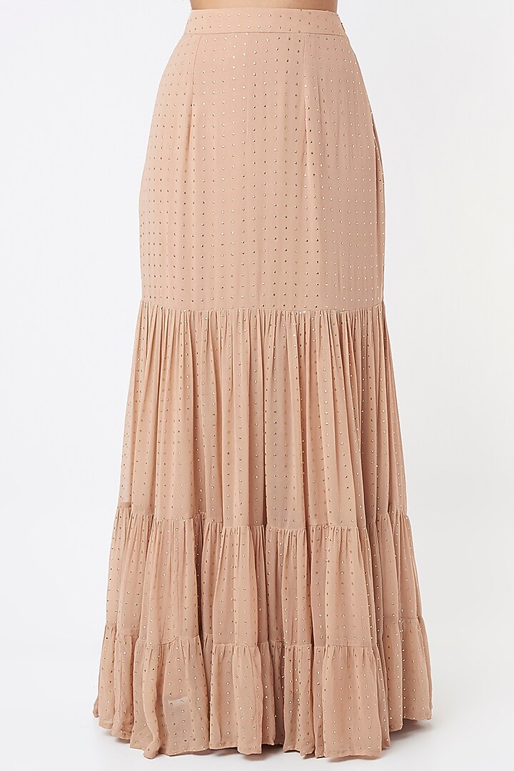 Peach Tasseled Kaftan Set by Maison Blu at Pernia's Pop Up Shop