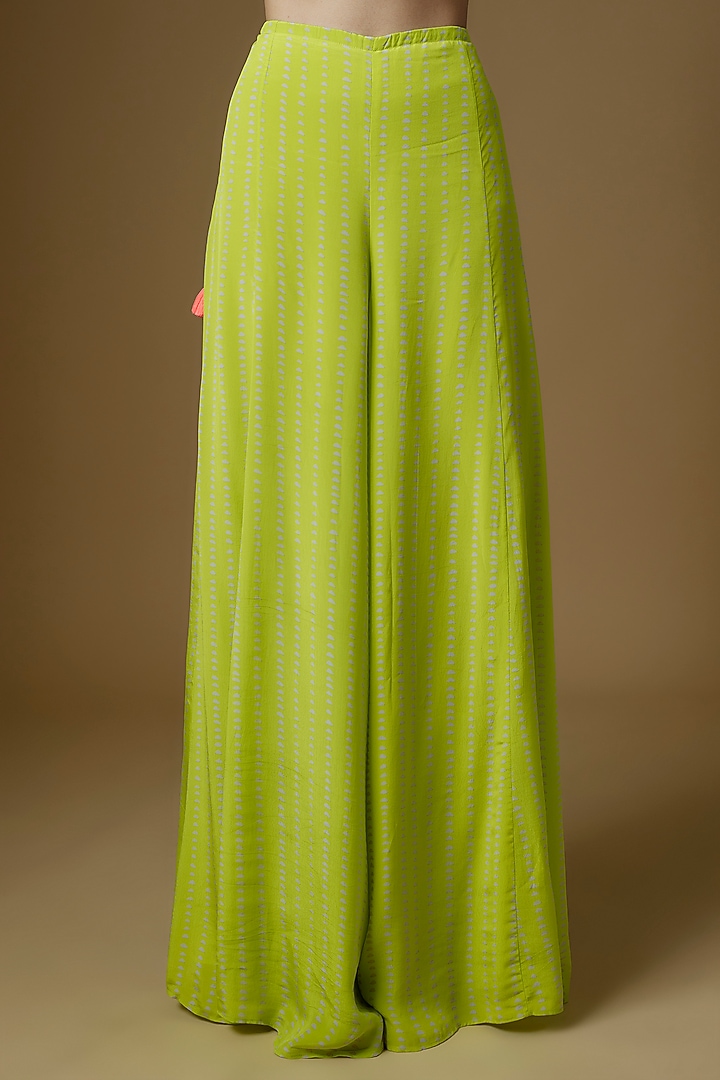 Neon Green Crepe Jumpsuit by Maison Blu at Pernia's Pop Up Shop
