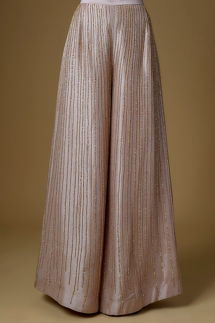 Nude Net Sequins Embroidered Blazer Set by Maison Blu at Pernia's Pop Up Shop