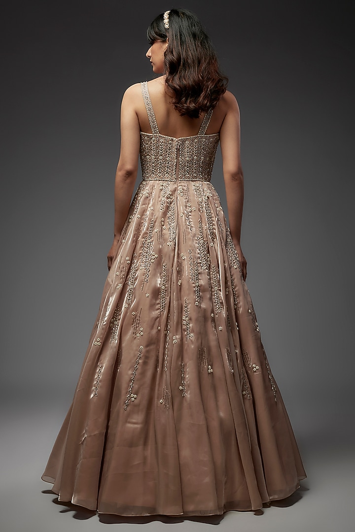 gold tissue dress Heavy Golden Tissue Lehenga Pakistani Wedding Dresses – Nameera by Farooq