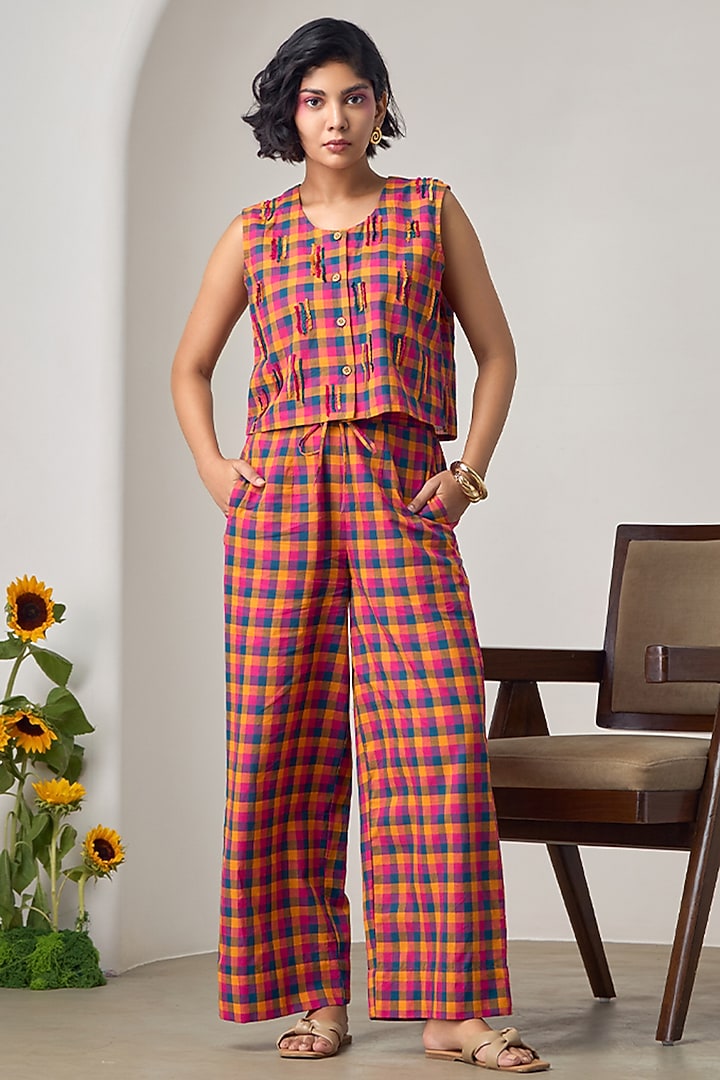 Multi-Colored Cotton Co-Ord Set by Maisolos at Pernia's Pop Up Shop