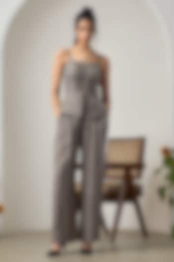 Grey Matka Cotton  Co-Ord Set by Maisolos at Pernia's Pop Up Shop