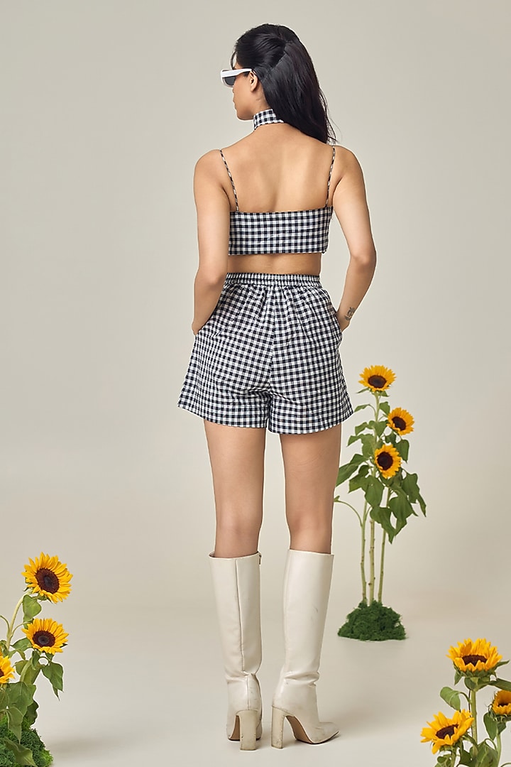 Black & White Cotton Embroidered Co-Ord Set by Maisolos at Pernia's Pop Up Shop