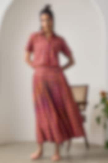 Multi-Colored Cotton Checkered Co-Ord Set by Maisolos at Pernia's Pop Up Shop