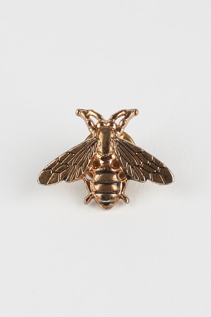Gold Bee Brooch by Mr. Ajay Kumar