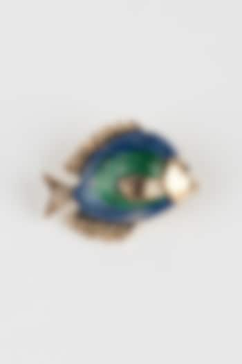 Blue Fish Brooch by Mr. Ajay Kumar