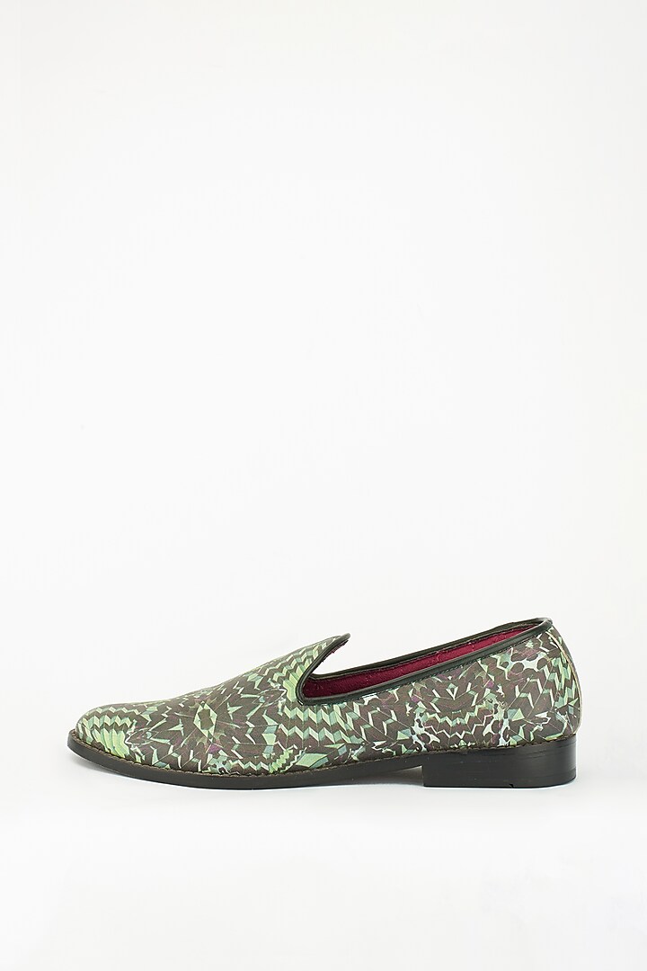 Multi Colored Printed Loafers by Mr. Ajay Kumar