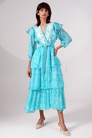 Beautiful Turquoise Knee length Dresses: Buy Beautiful Turquoise Knee  length Dresses Online only at Pernia's Pop-Up Shop 2026