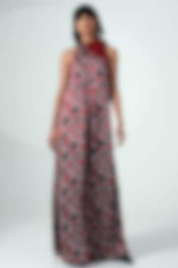 Multi-Colored Modal Satin Maxi Dress by MADDER MUCH at Pernia's Pop Up Shop
