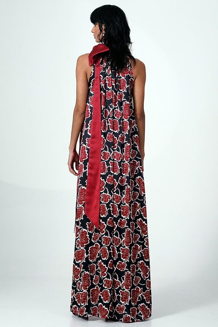 Multi-Colored Modal Satin Maxi Summer Dress by MADDER MUCH at Pernia's Pop Up Shop
