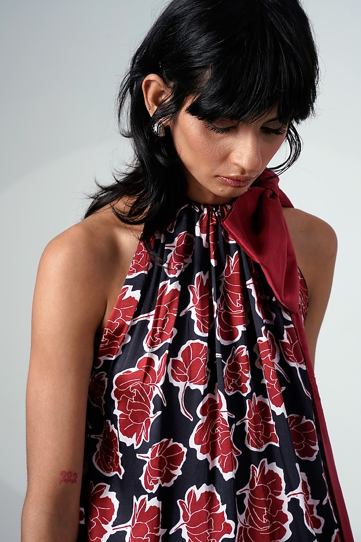 Multi-Colored Modal Satin Maxi Summer Dress by MADDER MUCH at Pernia's Pop Up Shop