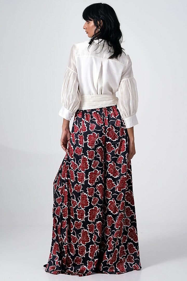 Multi-Colored Modal Satin Printed Skirt Set by MADDER MUCH at Pernia's Pop Up Shop