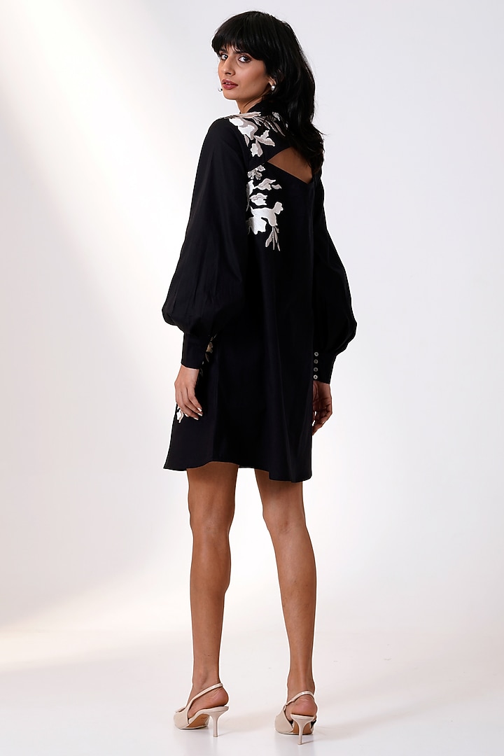 Black & White Poplin Cotton Mini Prism Summer Dress by MADDER MUCH at Pernia's Pop Up Shop