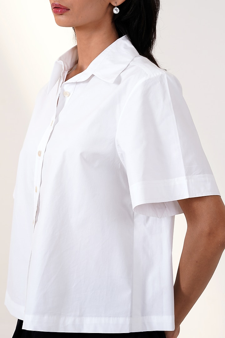 Black Poplin Cotton Midi Skirt Set by MADDER MUCH at Pernia's Pop Up Shop