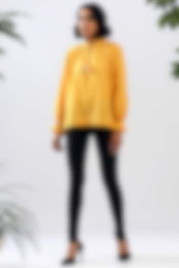 Mango Yellow Cotton Top by MADDER MUCH at Pernia's Pop Up Shop