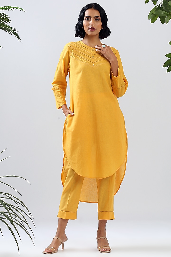Mango Yellow Kurta Set