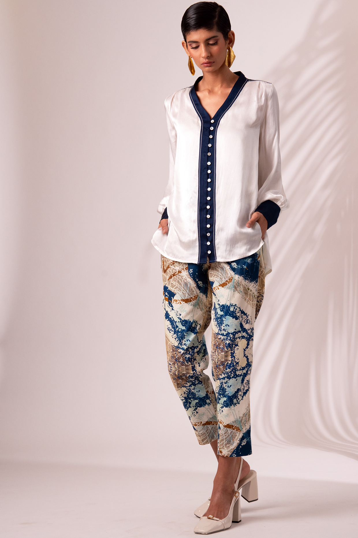 Multi-Colored Solid Modal Satin Printed Co-Ord Set by MADDER MUCH at Pernia's Pop Up Shop