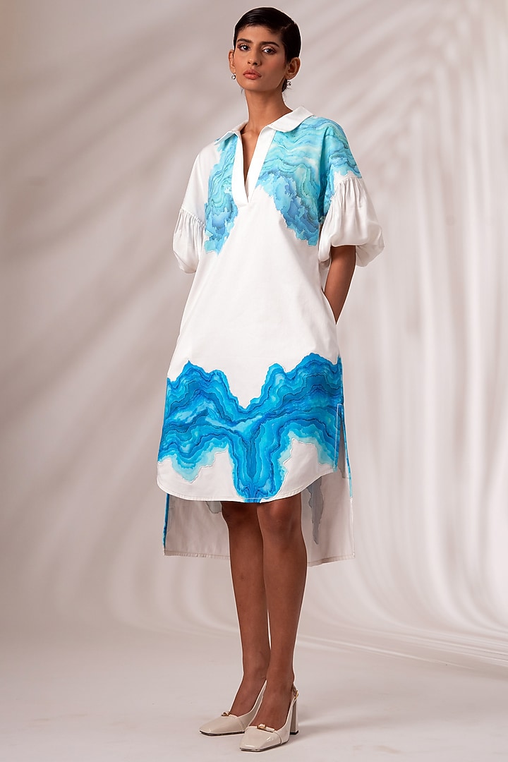 Multi-Colored Cotton Midi Summer Dress by MADDER MUCH at Pernia's Pop Up Shop