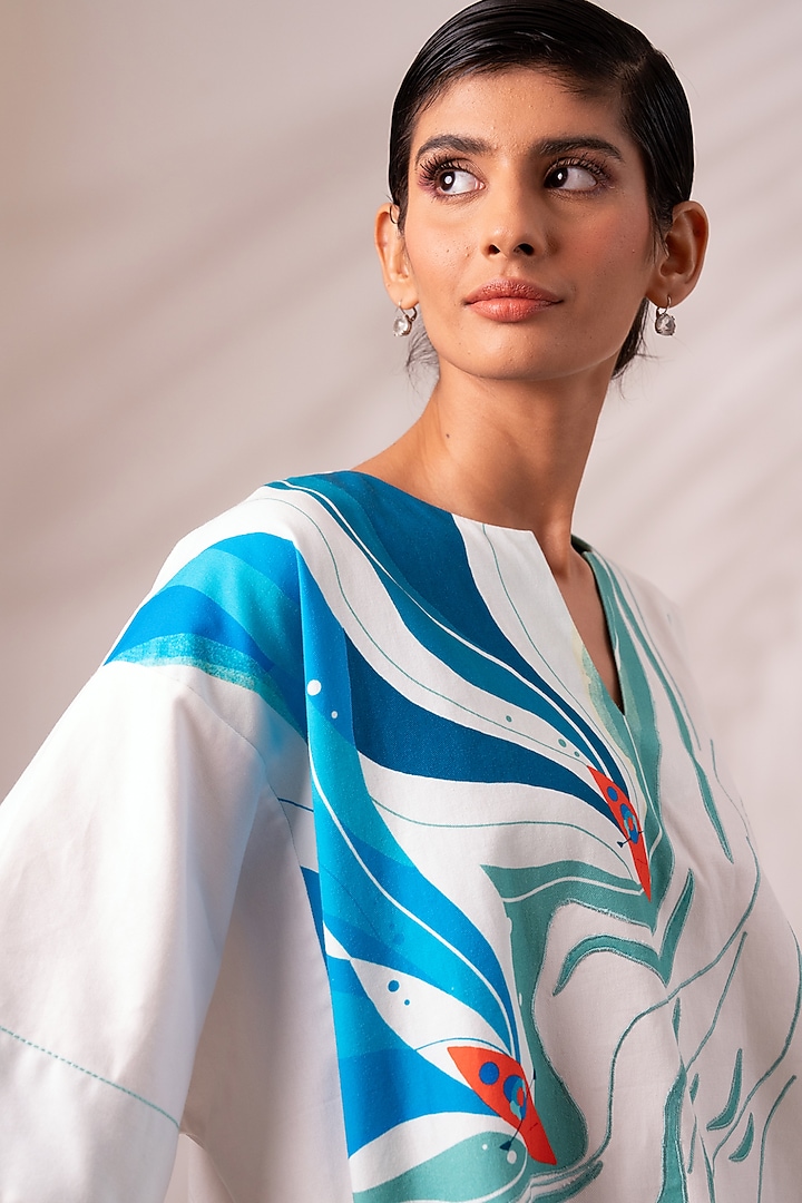 Multi-Colored Cotton Top by MADDER MUCH at Pernia's Pop Up Shop