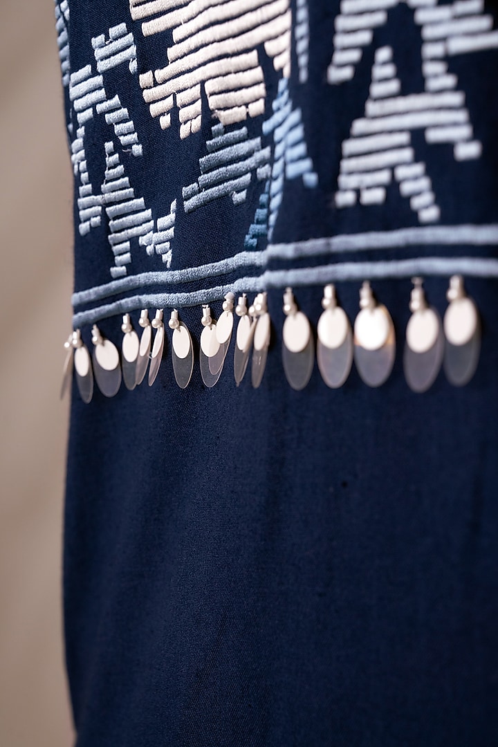 Indigo Cotton Midi Vacation Dress by MADDER MUCH at Pernia's Pop Up Shop
