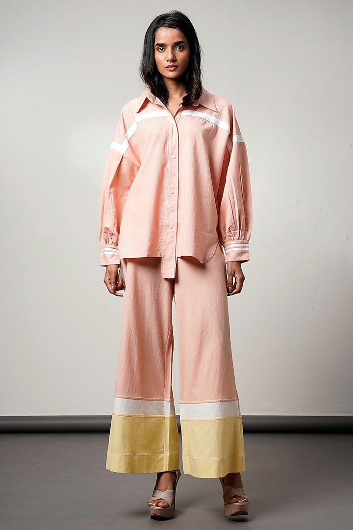 Multi-Colored Handloom Cotton Co-Ord Set by MADDER MUCH at Pernia's Pop Up Shop